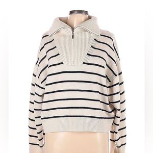 La Ligne Bastien Sweater Striped. Soft merino wool, not itchy